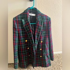 ZARA blazer tweed double breasted size M
